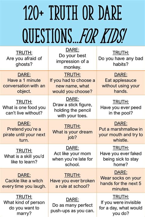 truth or dare questions|printable truth or dare questions.